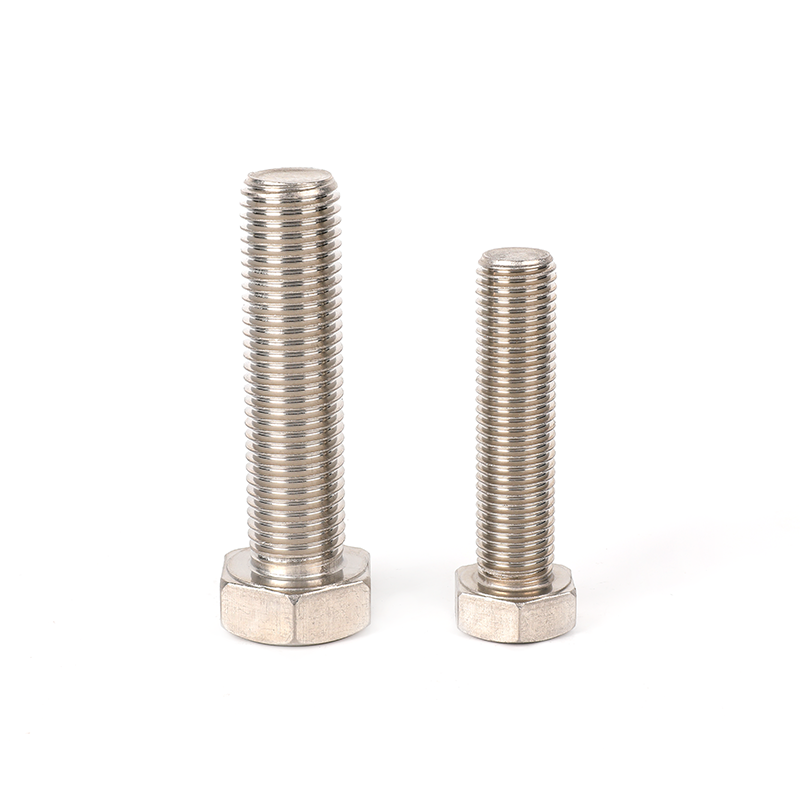 304 Boulon de tête hexagonale en acier inoxydable en acier inoxydable, boulons hexagonaux